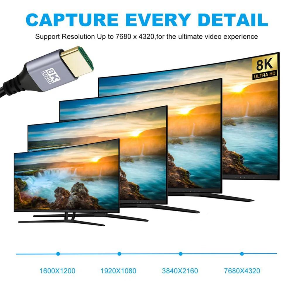 HDMI ȣȯ 2.1 ̾ ڵ, 90  - ̺, 8K 60HZ, 4K 120Hz, Ʈ HD, , , , Ʒ  HDR EARC, HD TV